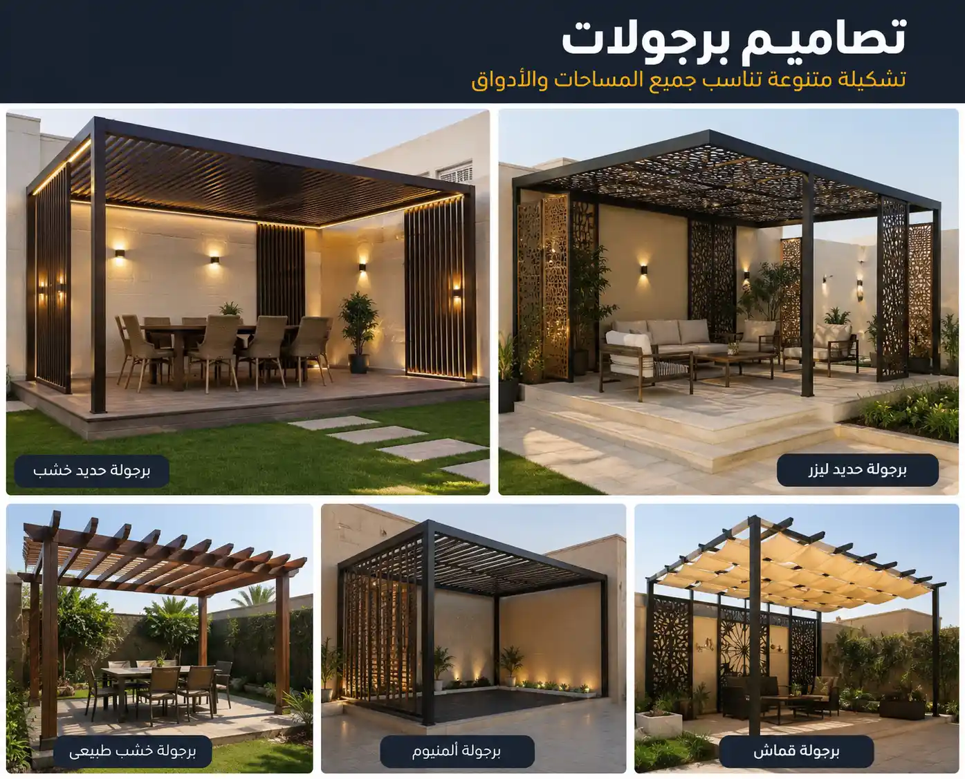 برجولات جلسات خارجية